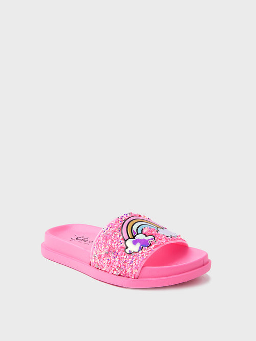 Lola And The Boys Little Girls' Glitter Slides