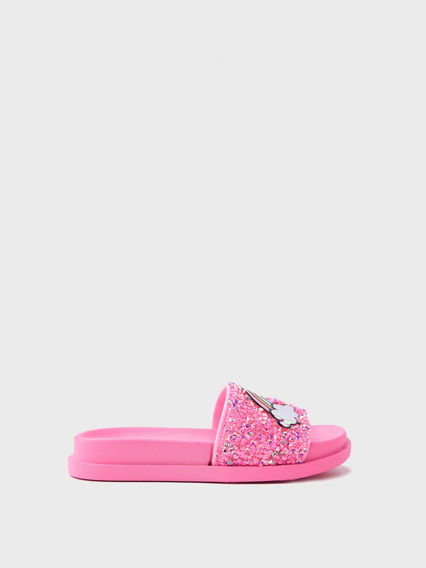 Lola And The Boys Little Girls' Glitter Slides - Saint Bernard