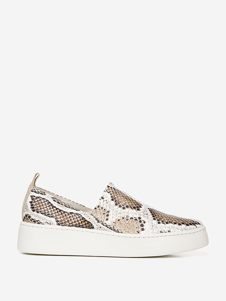 Vince Women’s Leather Saxon-2 Slip On Sneaker - Saint Bernard