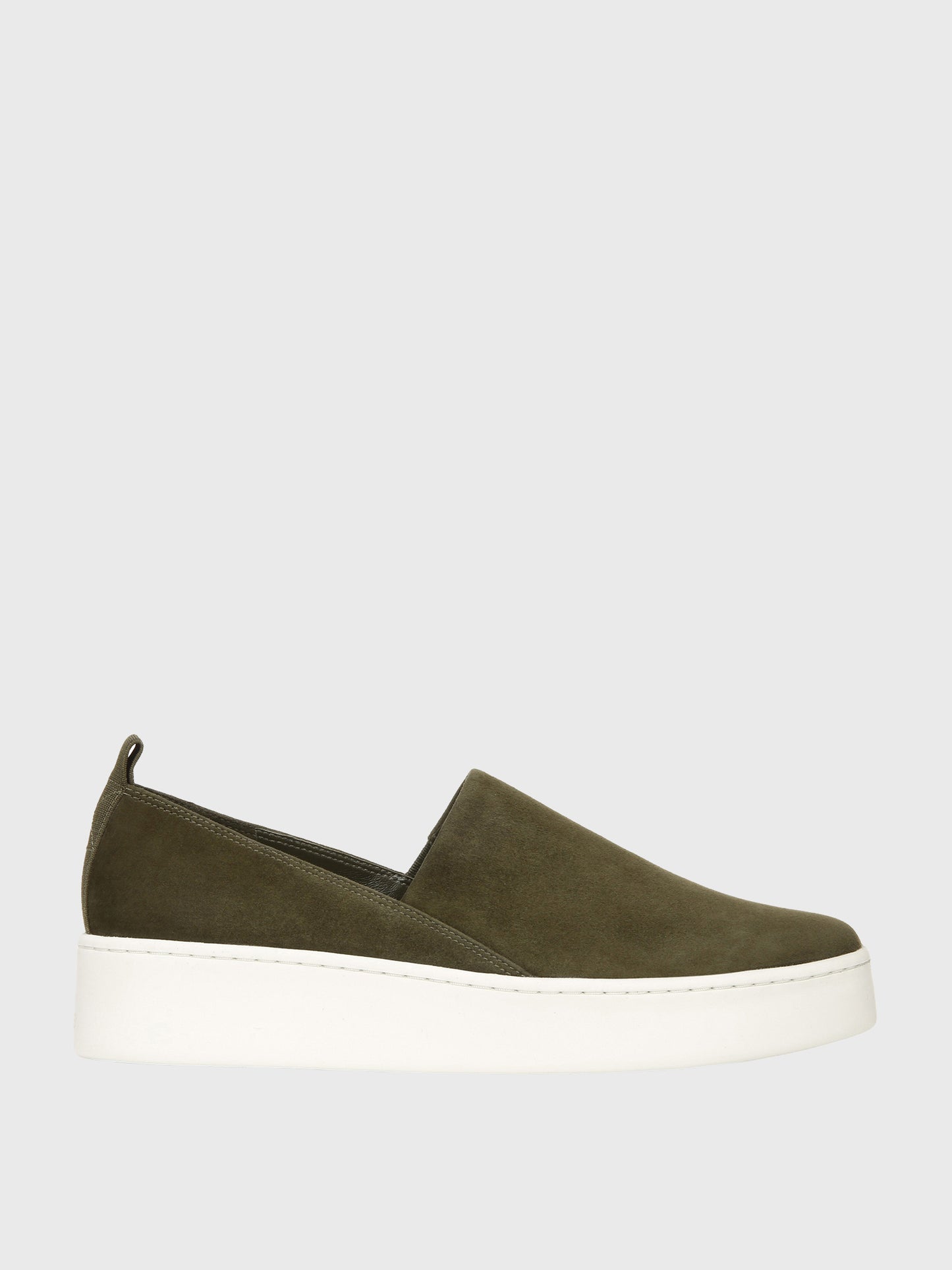 Vince Women`s Leather Saxon-2 Slip On Sneaker - Saint Bernard