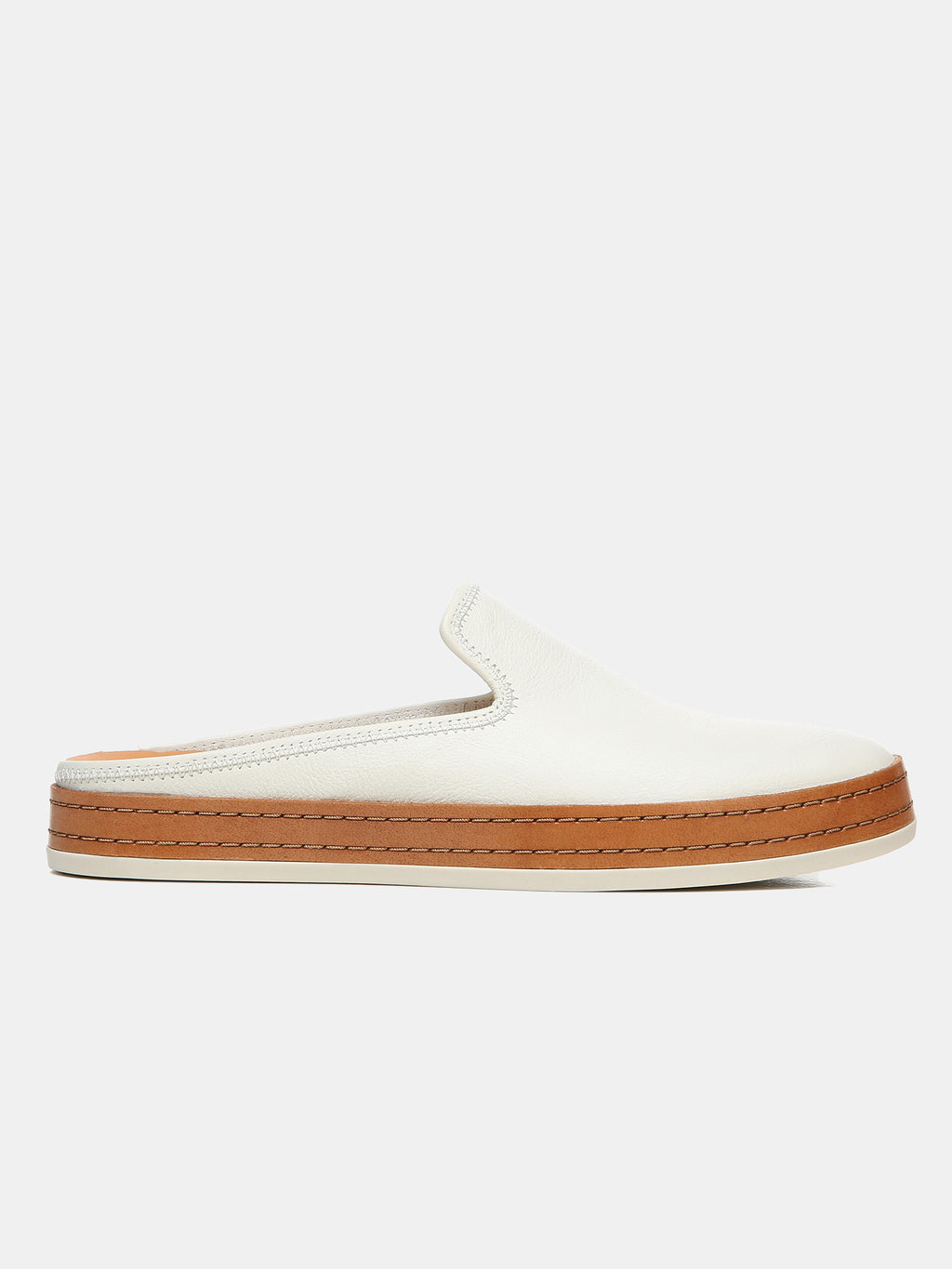 Vince Women's Canella Leather Flat - Saint Bernard