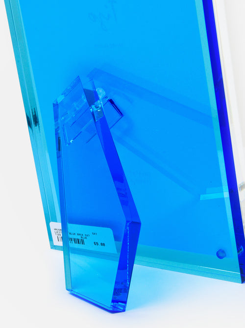 TIZO Lucite Blue Back 5x7 Photo Frame