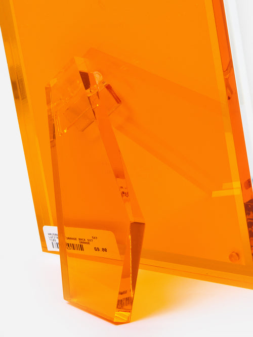 TIZO Lucite Orange Back 5x7 Photo Frame