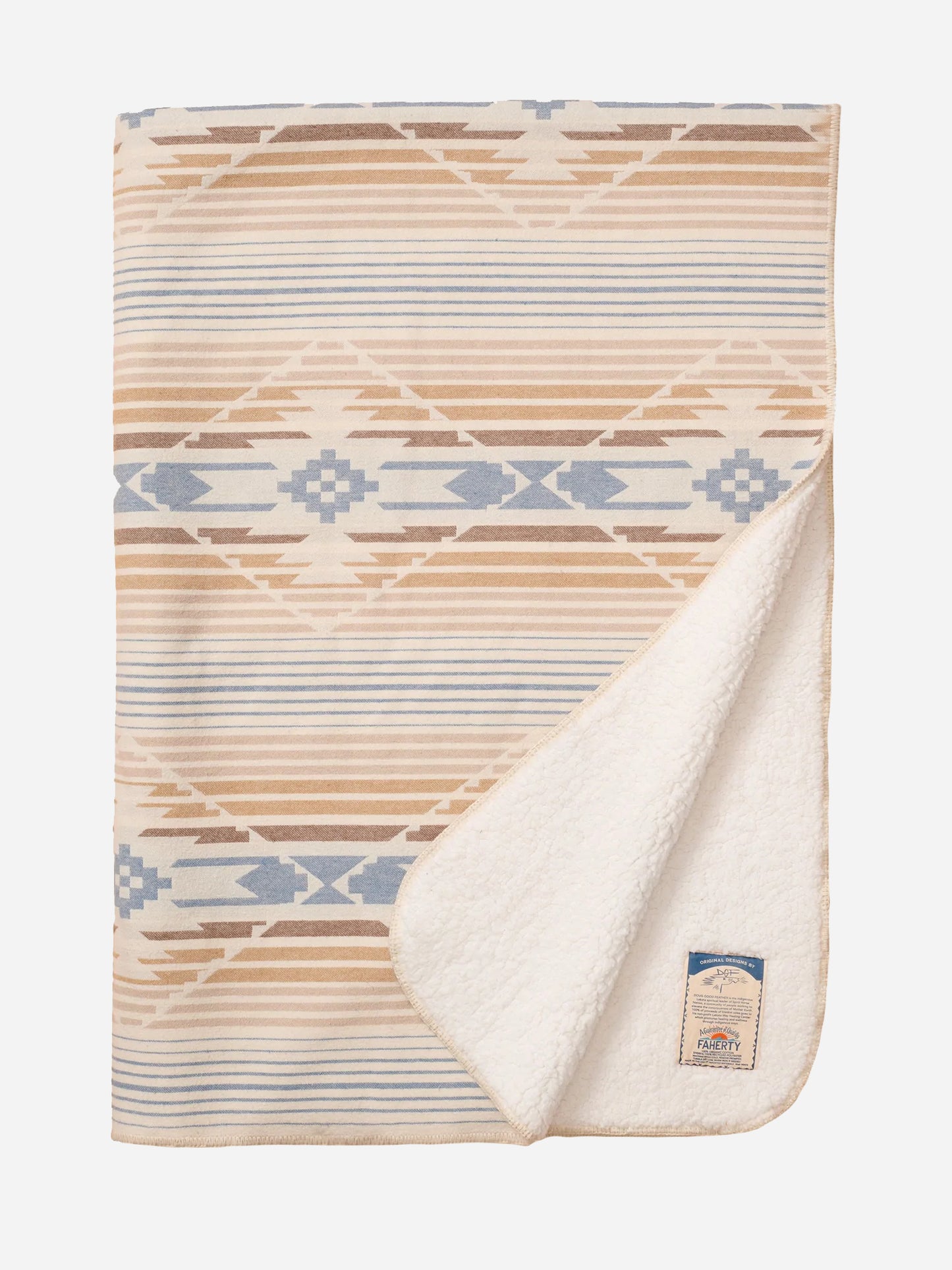 Faherty Brand Sherpa Throw Blanket - Saint Bernard