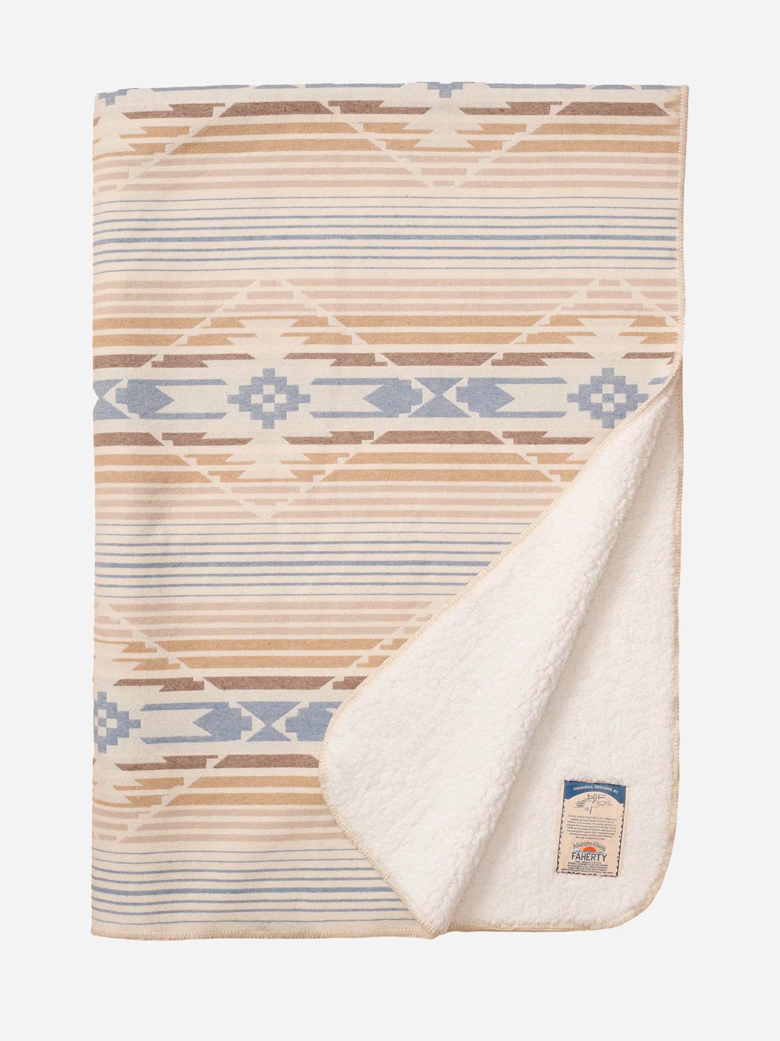 Faherty Brand Sherpa Throw Blanket - Saint Bernard
