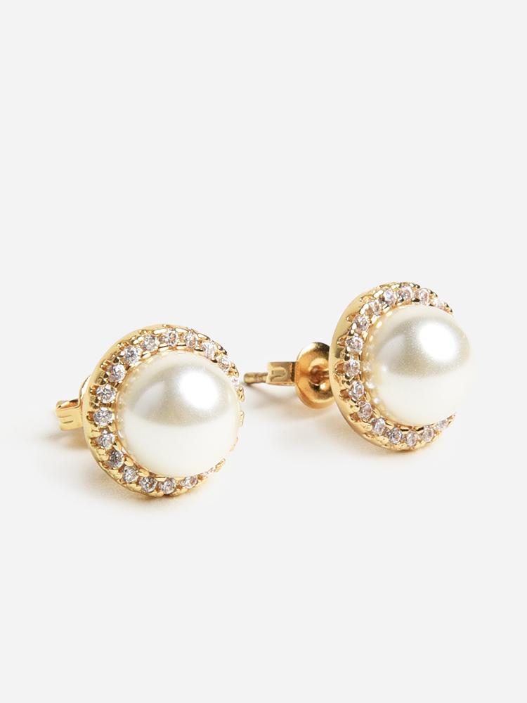 Shashi Halo Stud Earring - Saint Bernard