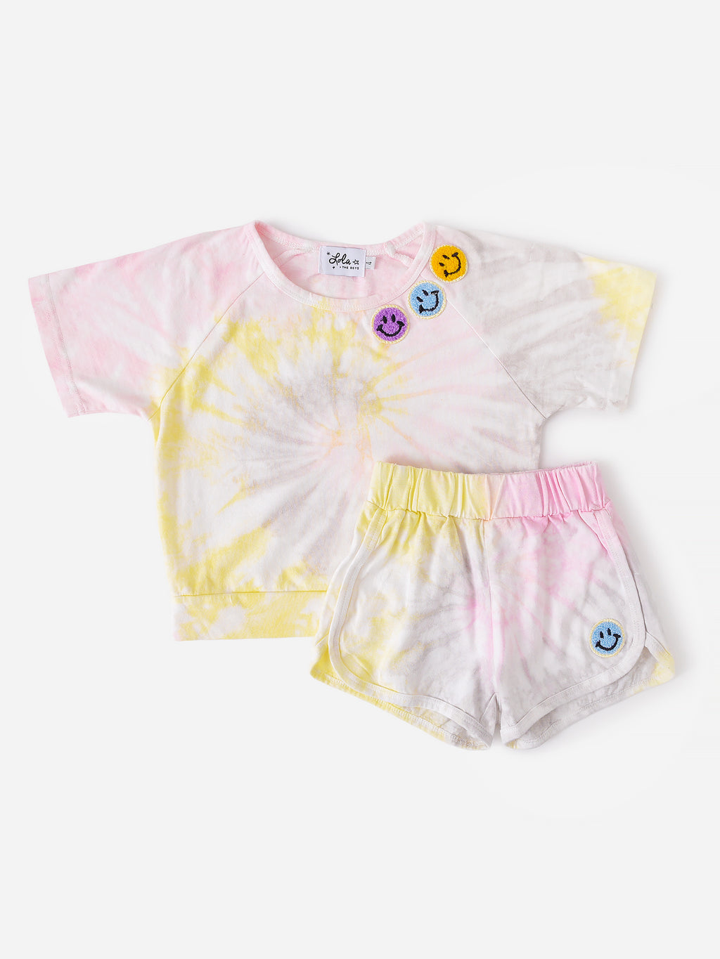 HAPPY TIE DYE SETxPINK-alt1