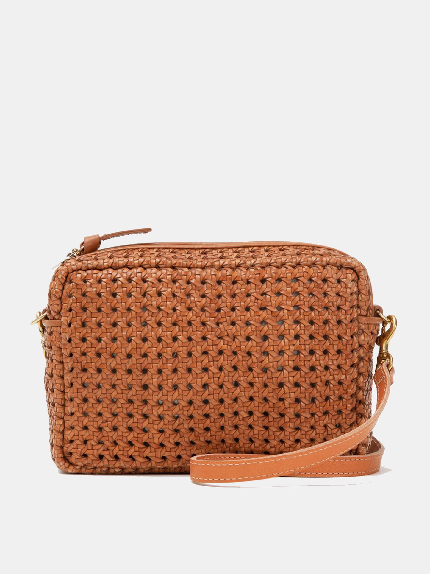 Clare V. Tan Rattan Midi Sac Bag - Saint Bernard