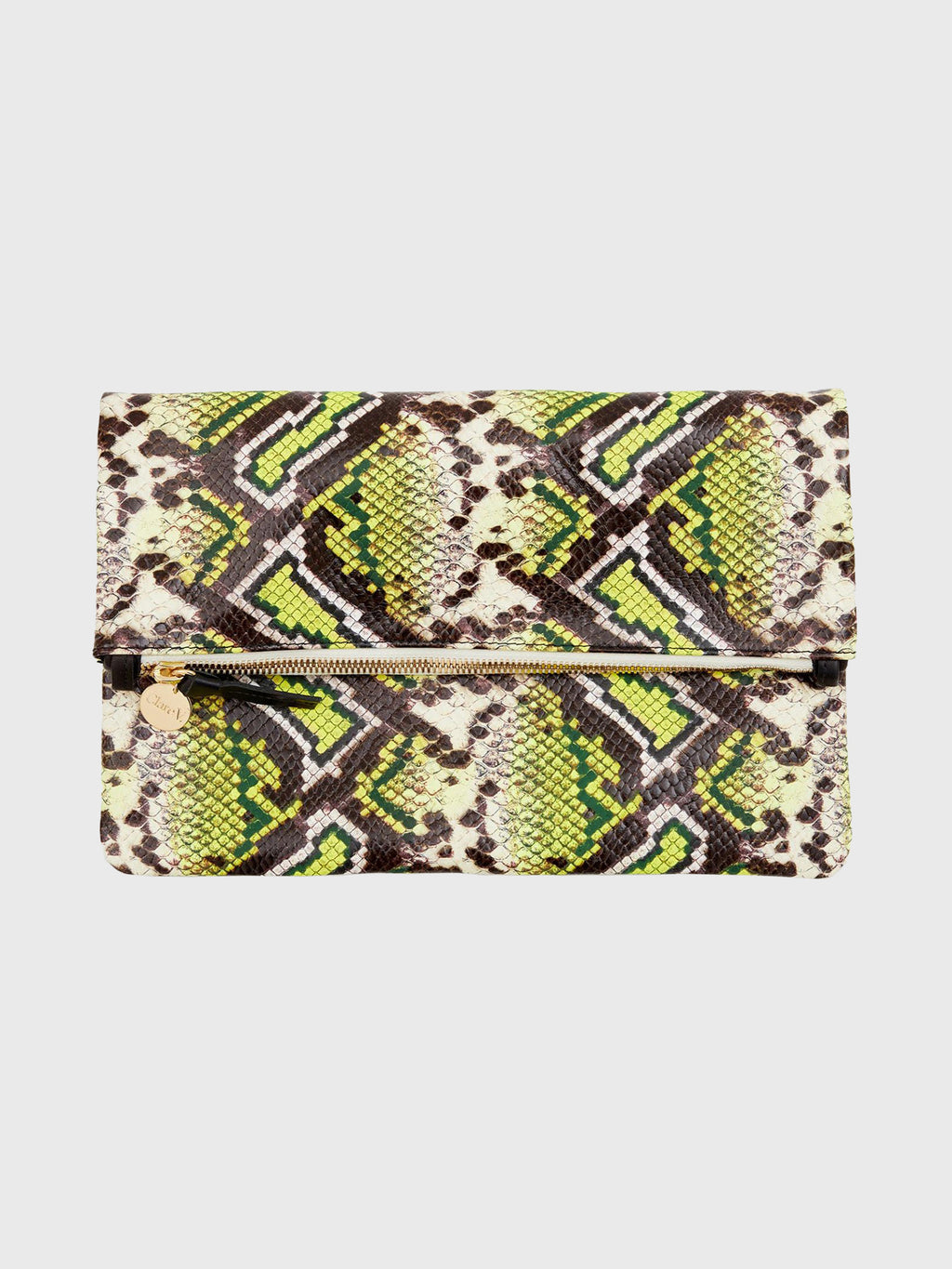 Clare V. Foldover Clutch with Tabs - Saint Bernard