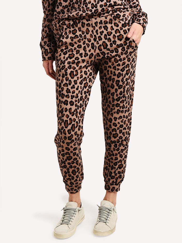 Monrow Natural Leopard Jogger - Saint Bernard