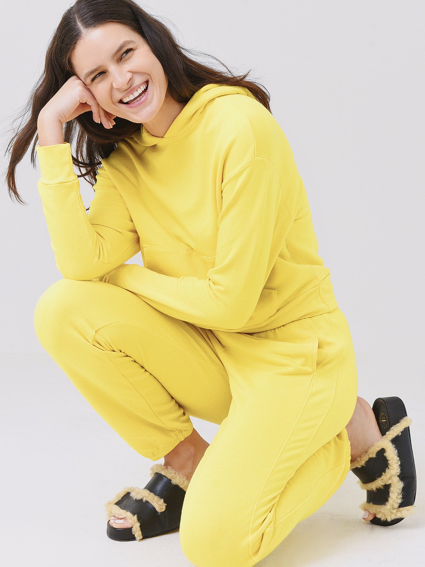 Monrow Women's Boyfriend Sweatpant - Saint Bernard