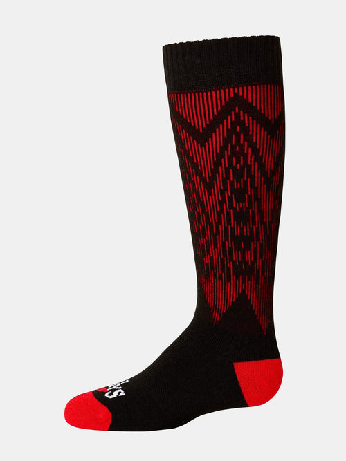 Hot Chillys Youth Traverse Mid Volume Sock - Saint Bernard