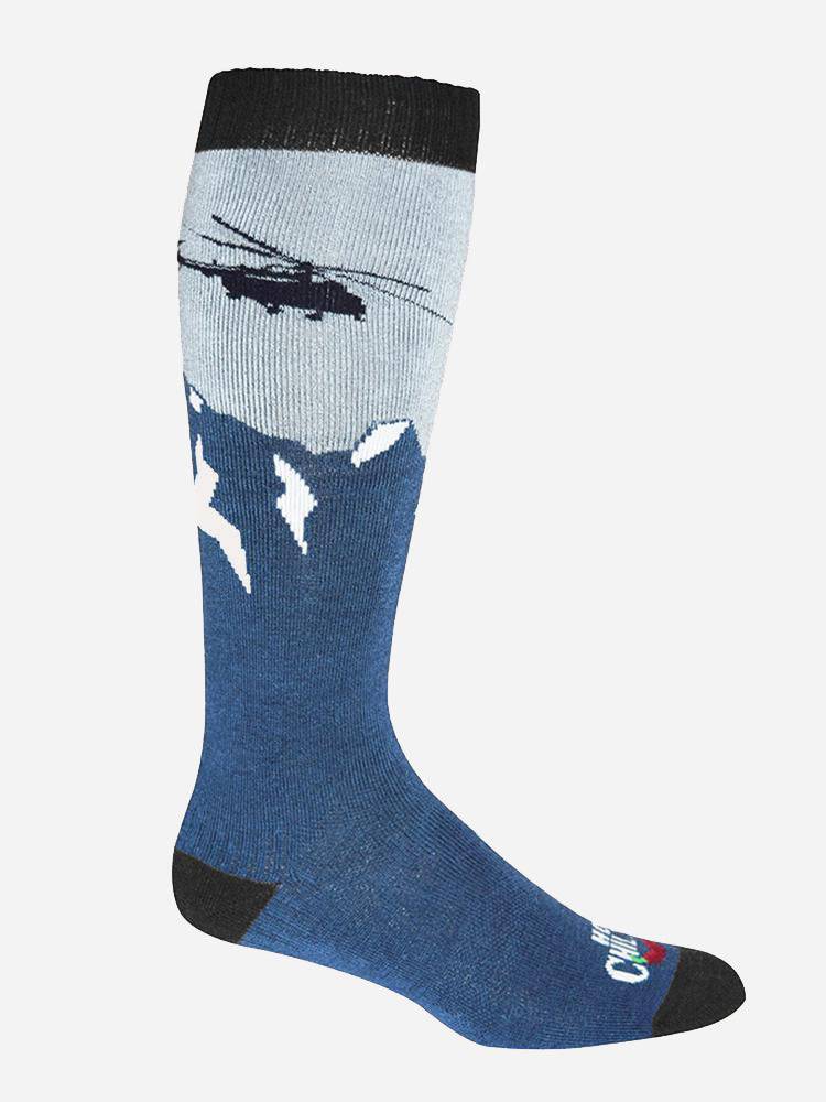 Hot Chillys Men's Heli Mid Volume Sock - Saint Bernard