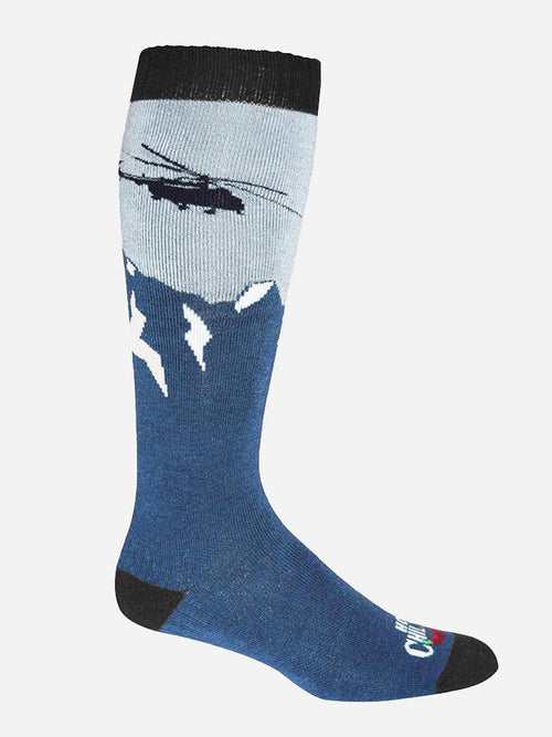 Hot Chillys Men's Heli Mid Volume Sock - Saint Bernard