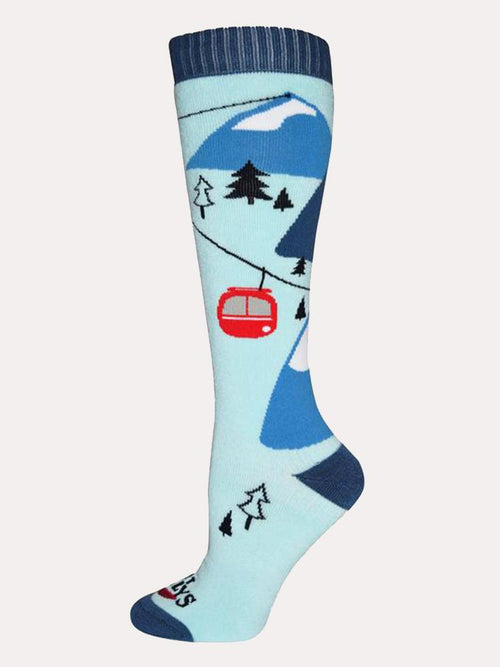 Hot Chillys Women's Gondola Mid Volume Sock - Saint Bernard