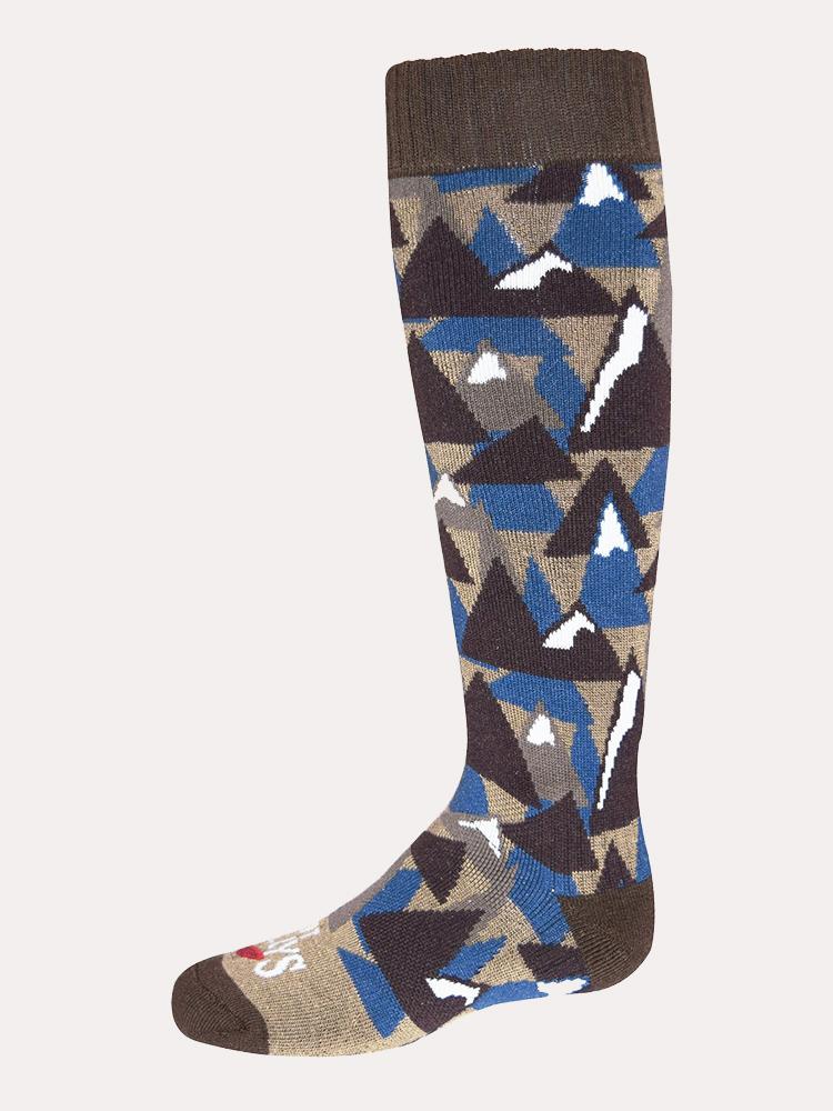 Hot Chillys Youth Mountains Mid Volume Sock - Saint Bernard