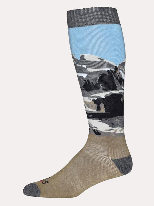 Hot Chillys Men's Scenic Mid Volume Sock - Saint Bernard