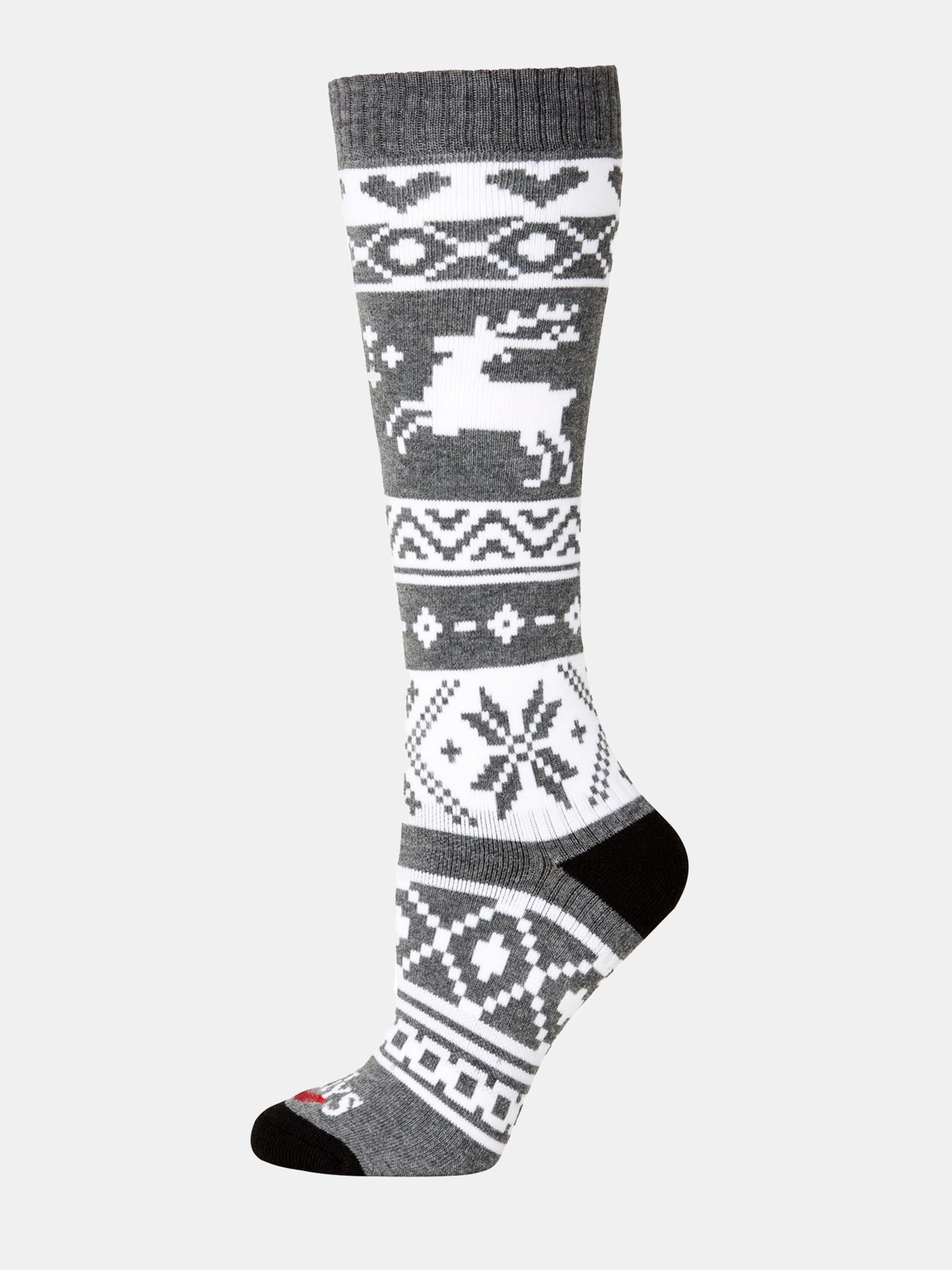 Hot Chillys Women's Santa Baby Mid Volume Sock - Saint Bernard