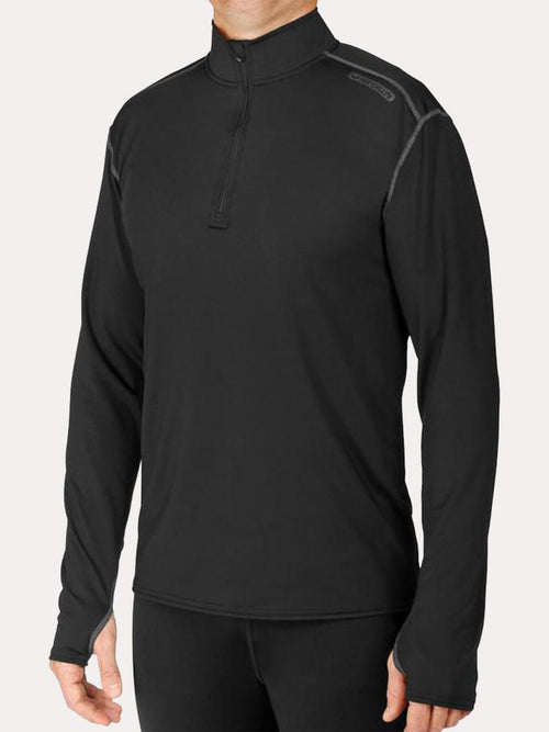Hot Chillys Men's Micro-Elite Chamois Solid Zip-T - Saint Bernard