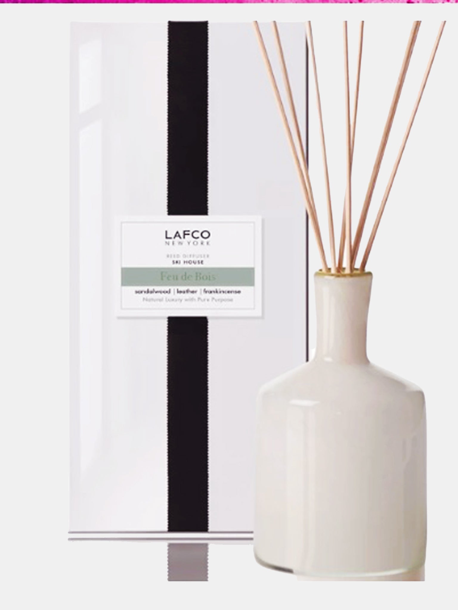 LAFCO Feu De Bois Classic Reed Diffuser 6 OZ - Saint Bernard
