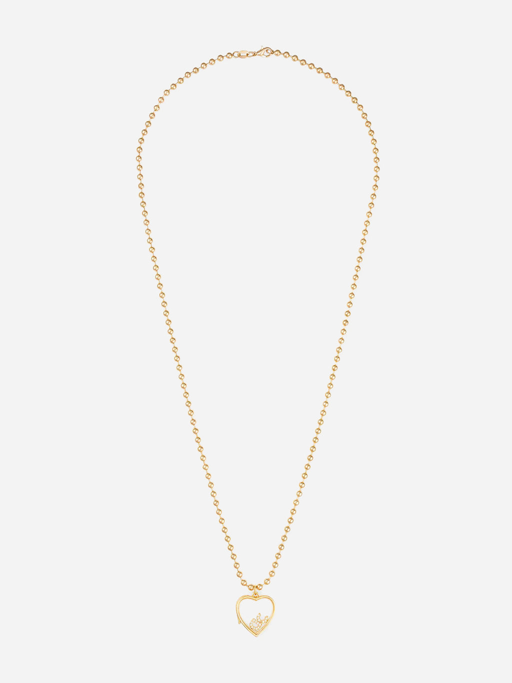 Alexa Leigh Women's Heart Locket Necklace - Saint Bernard