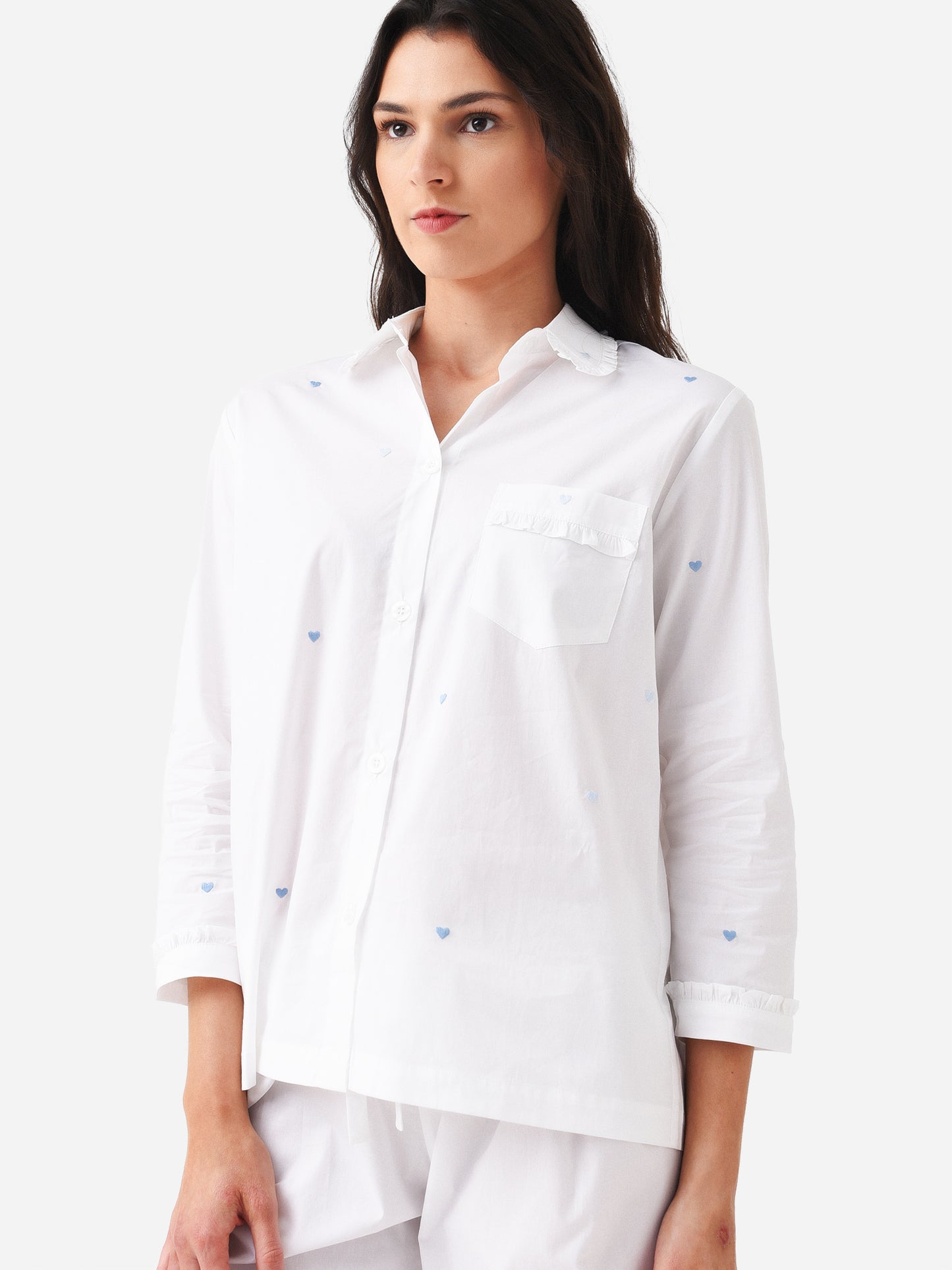 Lenora Women's Josie Heart Cotton Pajama Set - Saint Bernard