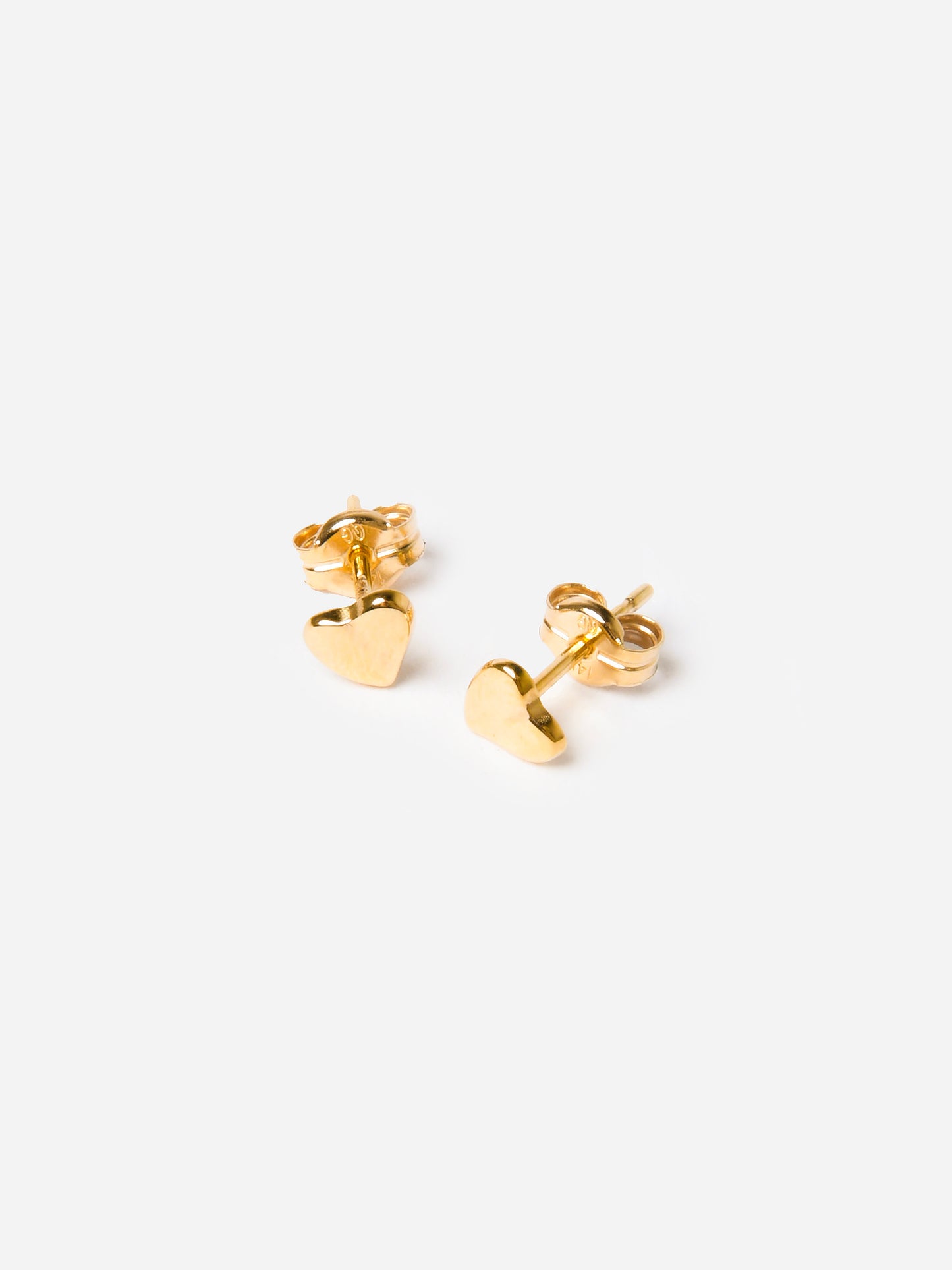 S. Bell Women's Asymmetrical Mini Heart Stud Earrings