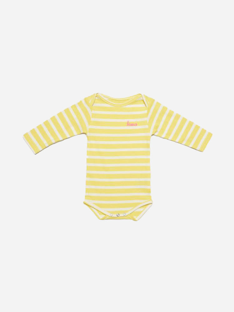 Maison LaBiche Little Girls' Bisous Onesie - Saint Bernard