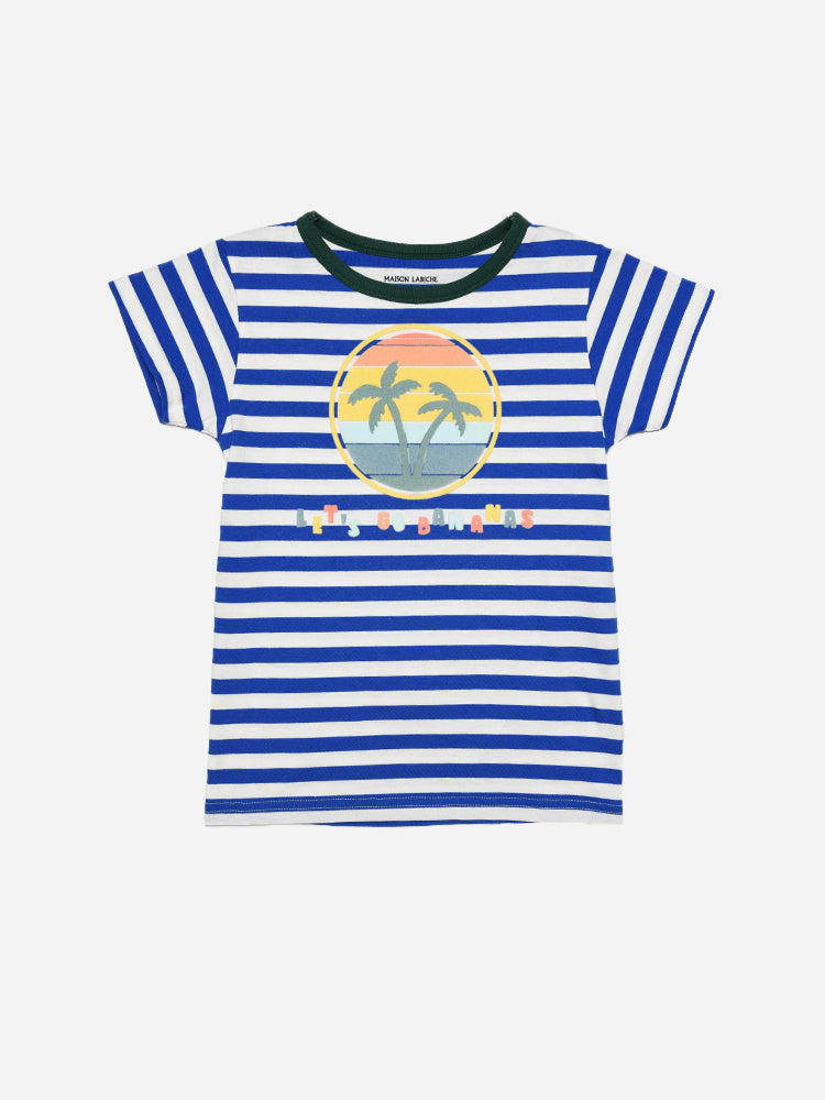Maison LaBiche Kids' Let's Go Bananas Tee - Saint Bernard