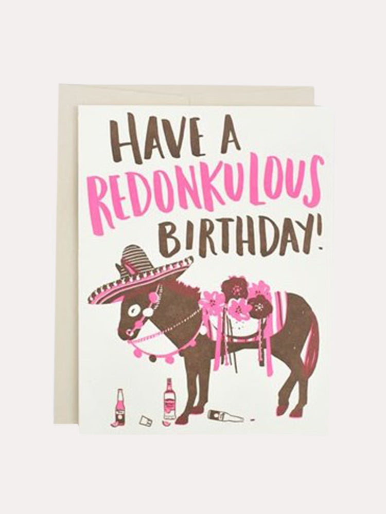 Egg Press Redonkulous Birthday Greeting Card - Saint Bernard