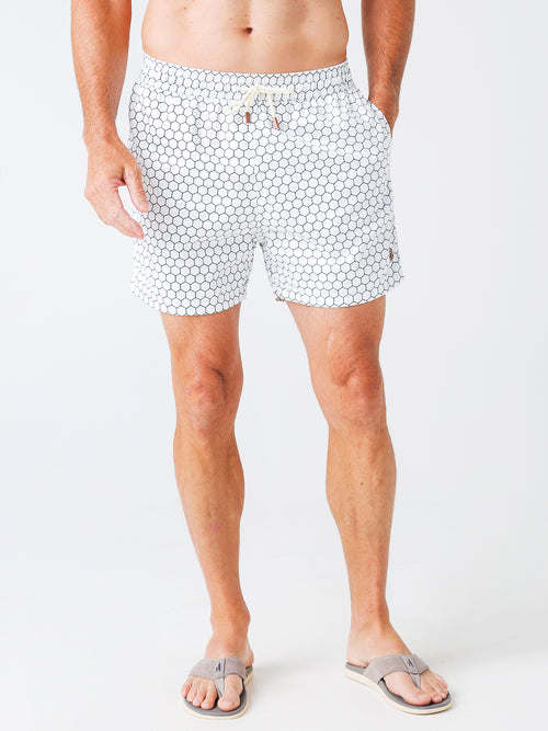 Retromarine Men's Honeycomb Swim Trunk