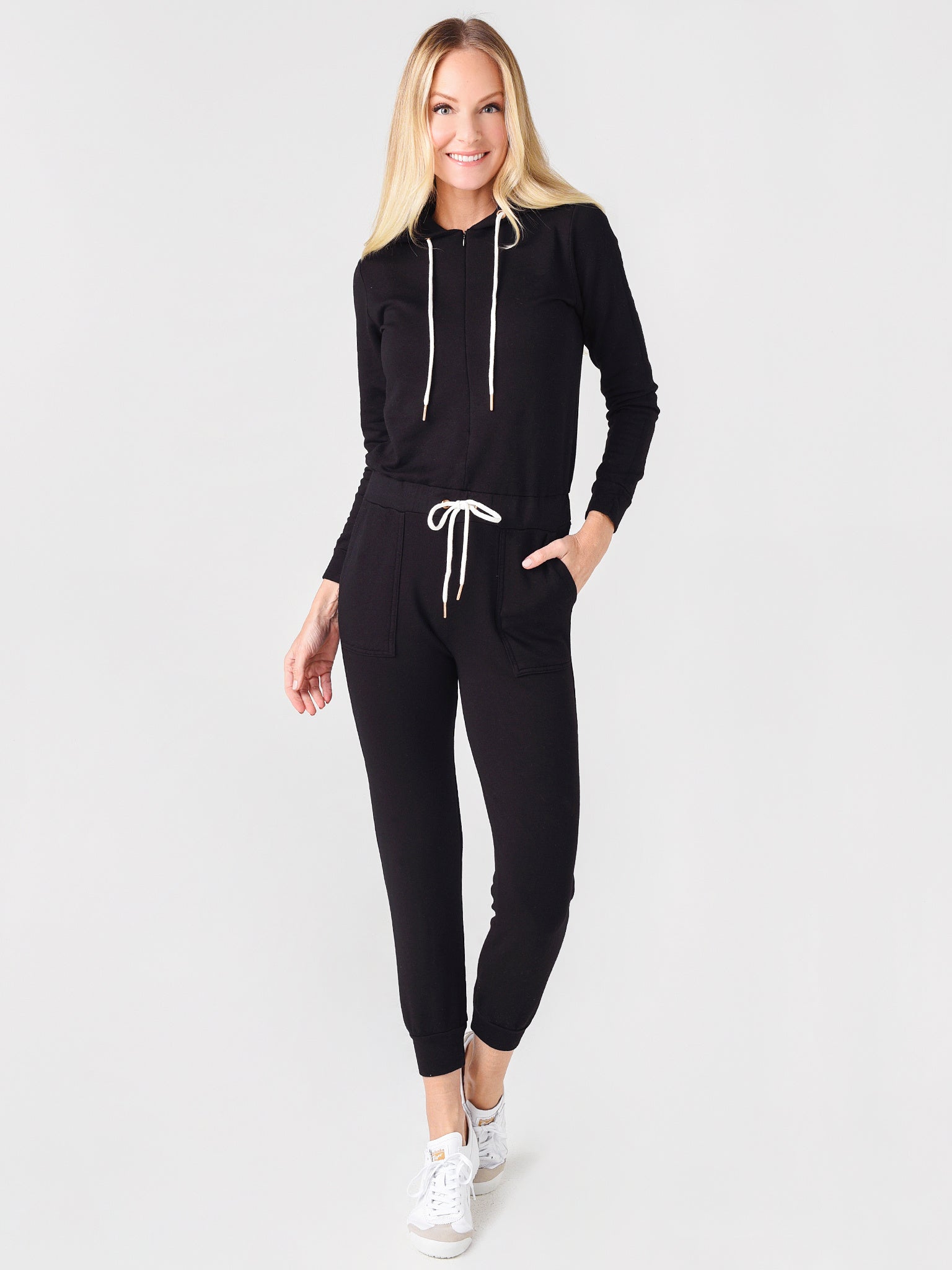 Monrow Women's Hooded Jumpsuit - Saint Bernard