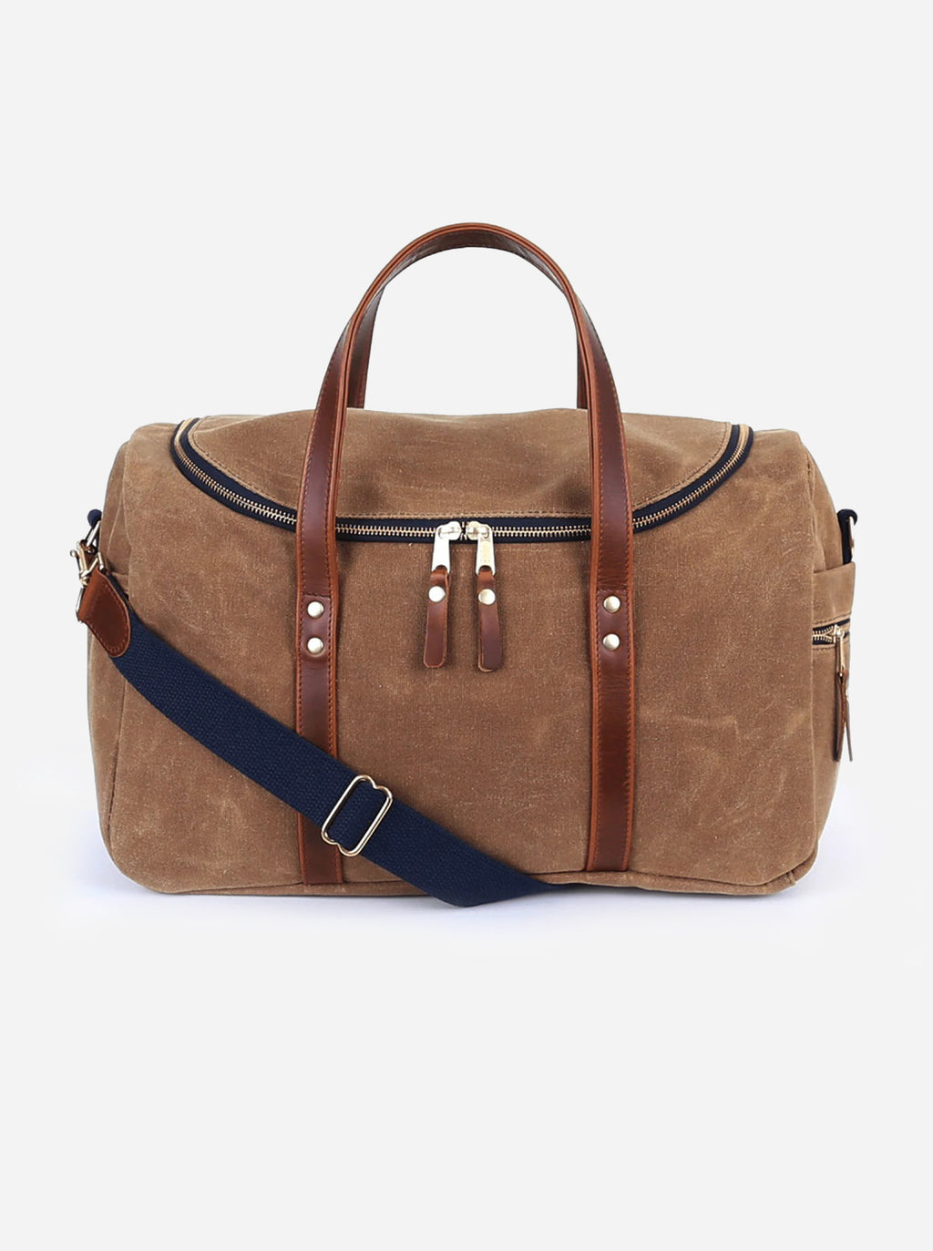 Hudson Sutler Medium Waxed Canvas And Leather Duffel Bag - Saint Bernard