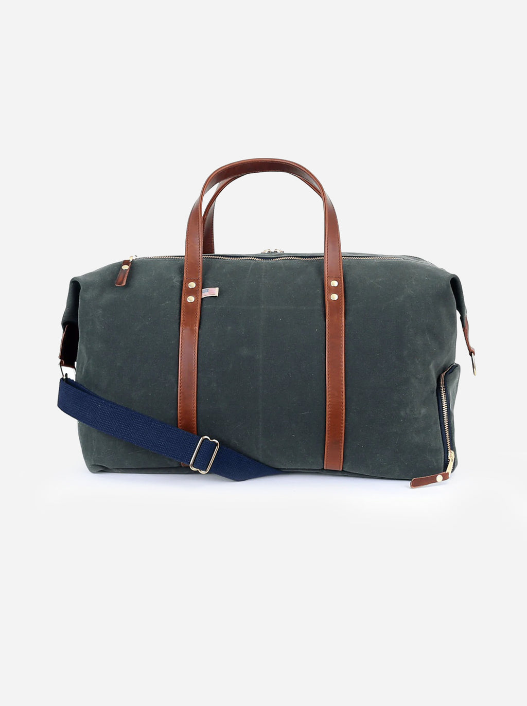 Hudson Sutler Large Waxed Canvas And Leather Duffel Bag - Saint Bernard