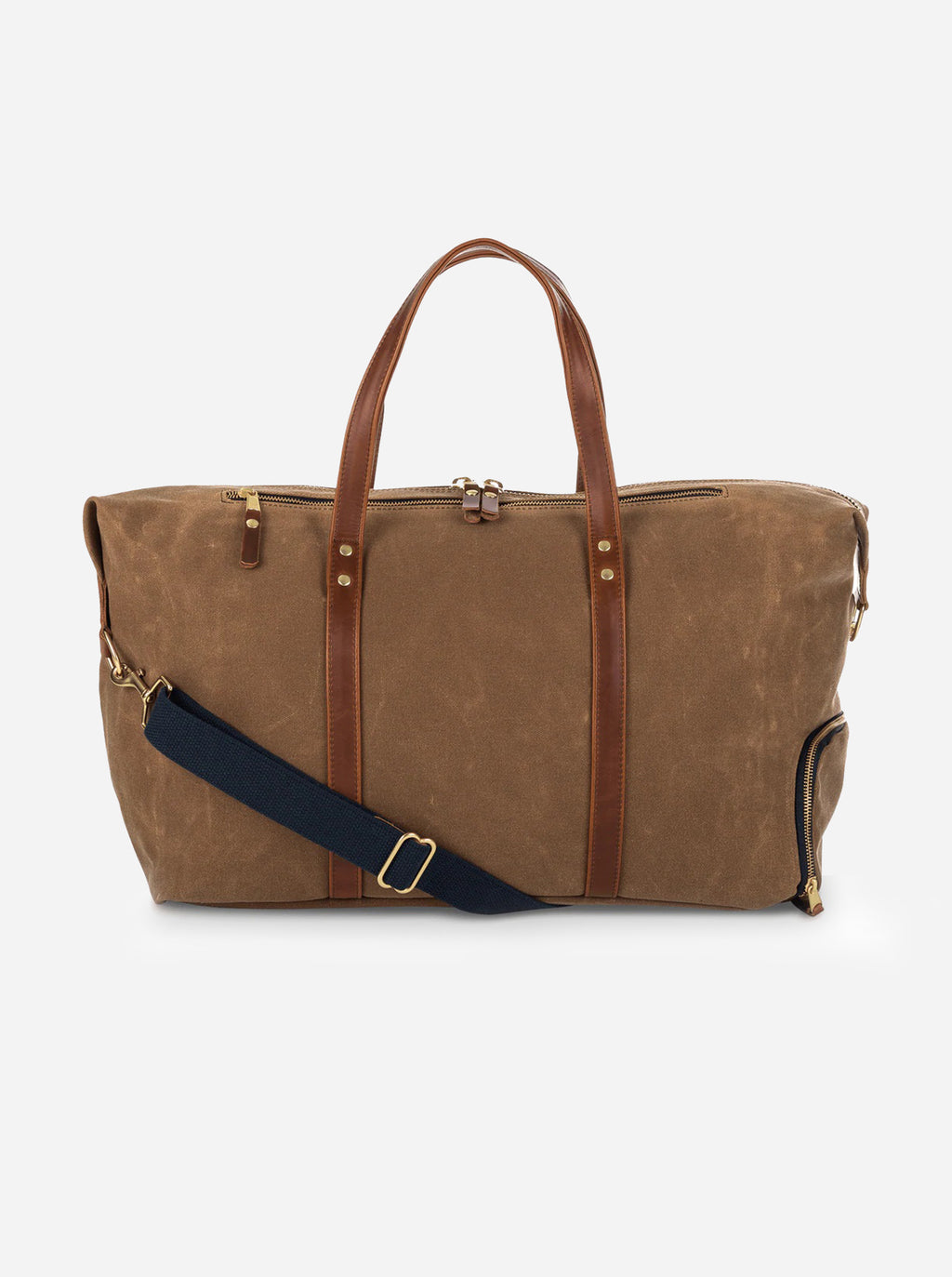 Hudson Sutler Large Waxed Canvas And Leather Duffel Bag - Saint Bernard