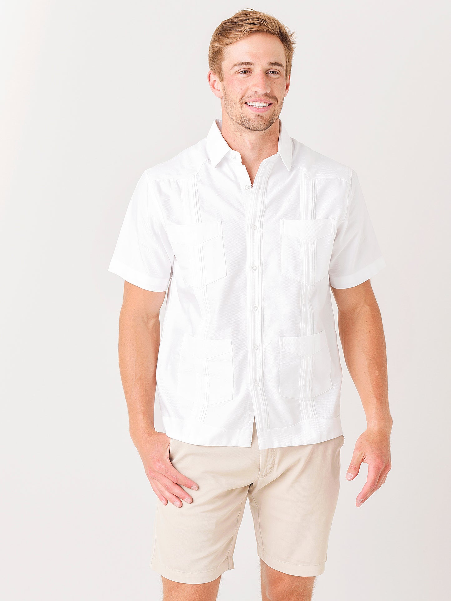 Saint Bernard Men's Guayabera Shirt - Saint Bernard