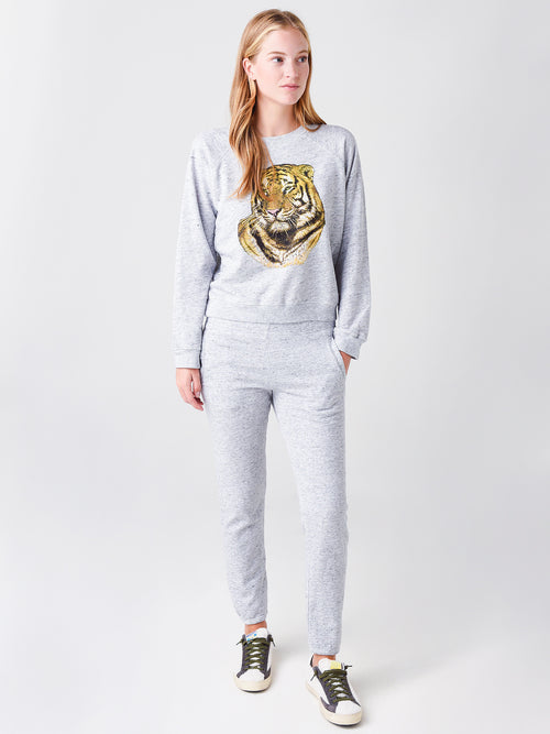 Monrow Women's Tiger Vintage Raglan Top