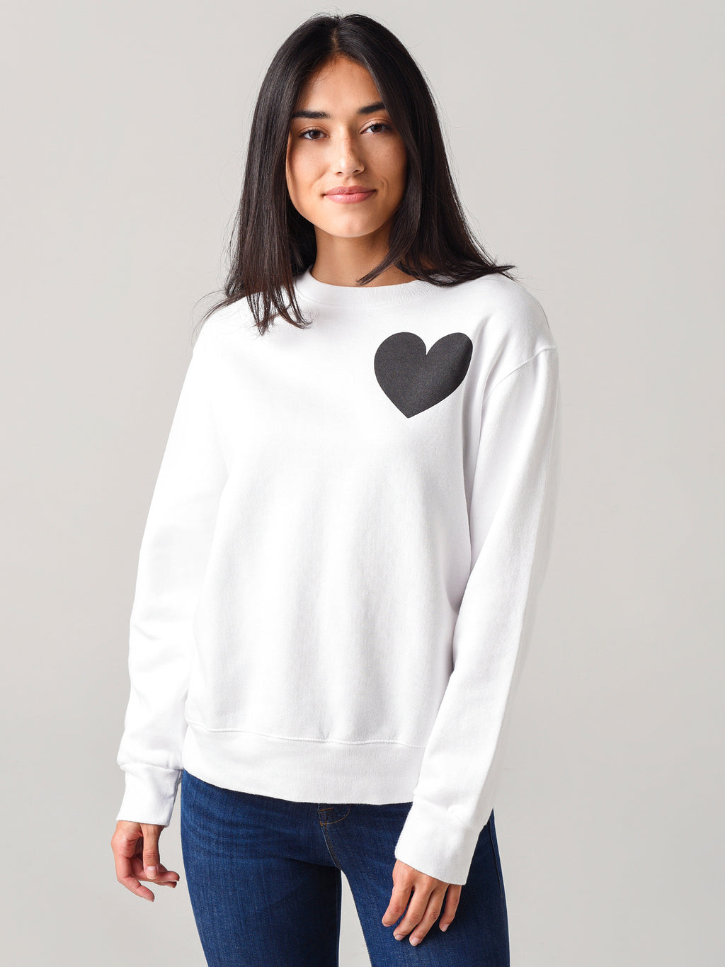 Monrow Women's Love Boyfriend Sweatshirt - Saint Bernard