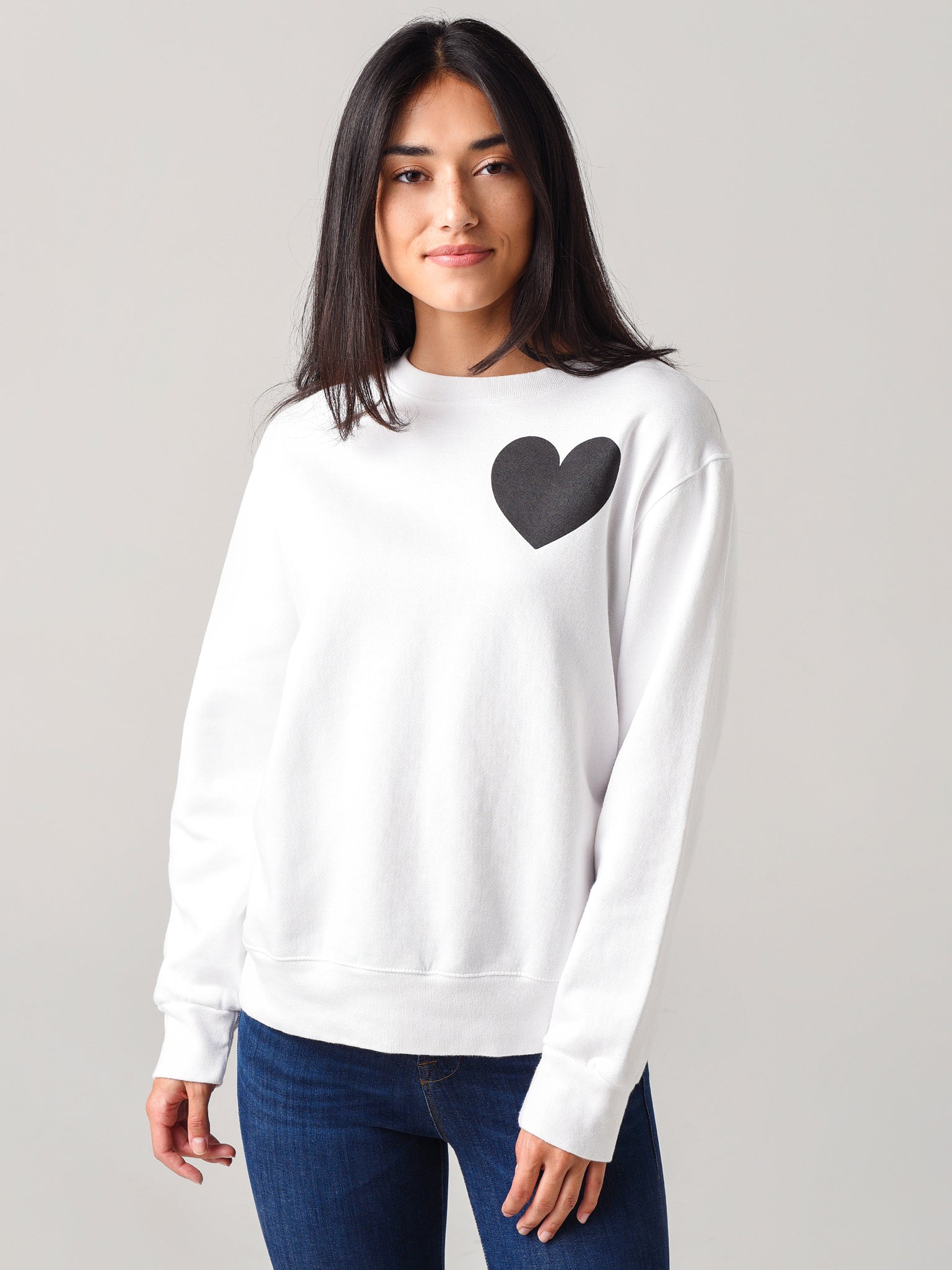 Monrow Women's Love Boyfriend Sweatshirt - Saint Bernard