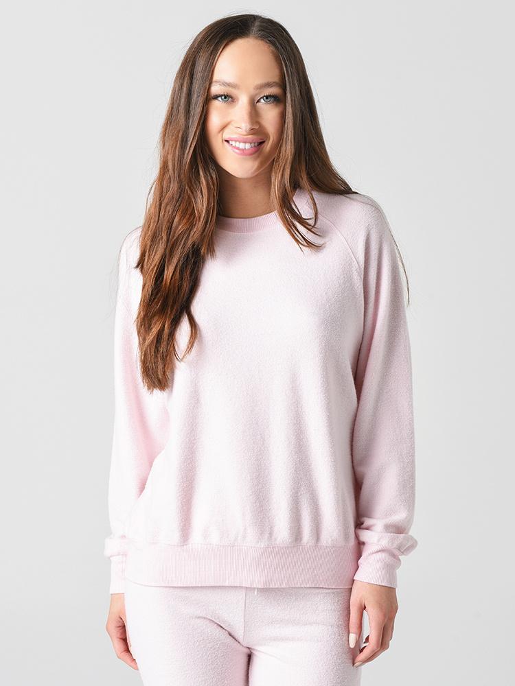 Monrow Women's Reversed Baseball Sweatshirt - Saint Bernard