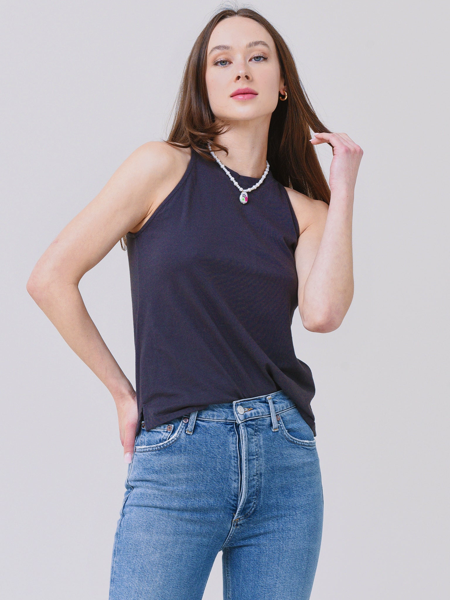 Monrow Women's Halter Tank - Saint Bernard