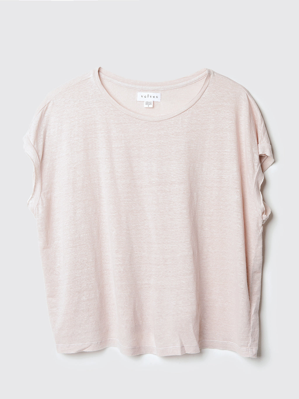 Velvet Women's Hudson Linen Knit Crew Neck Tee - Saint Bernard