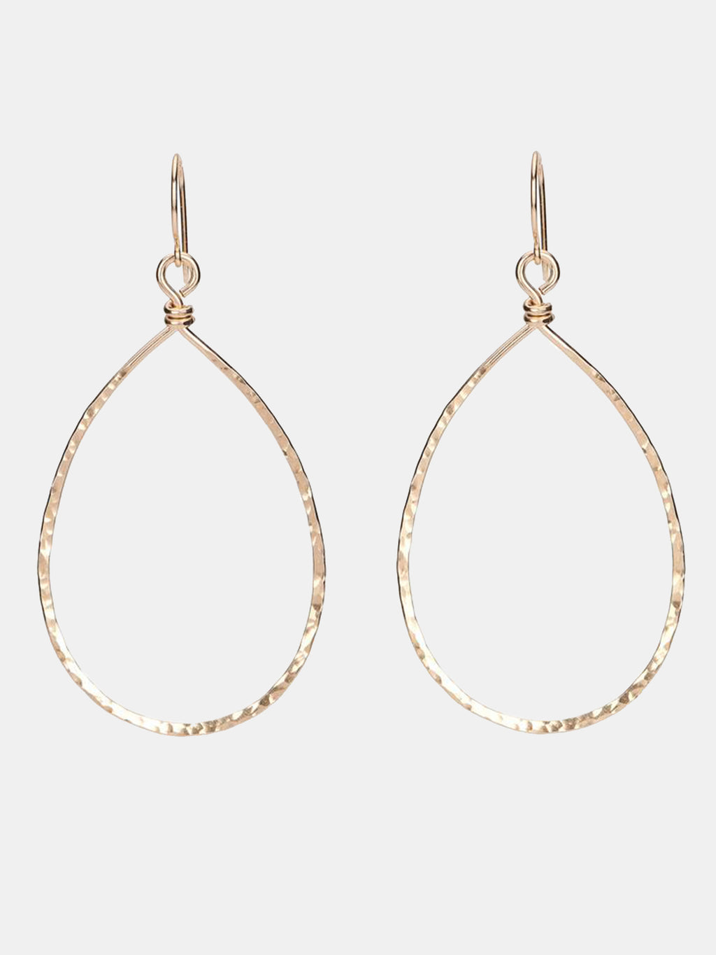 S. Bell Hammered Tears Earring - Saint Bernard