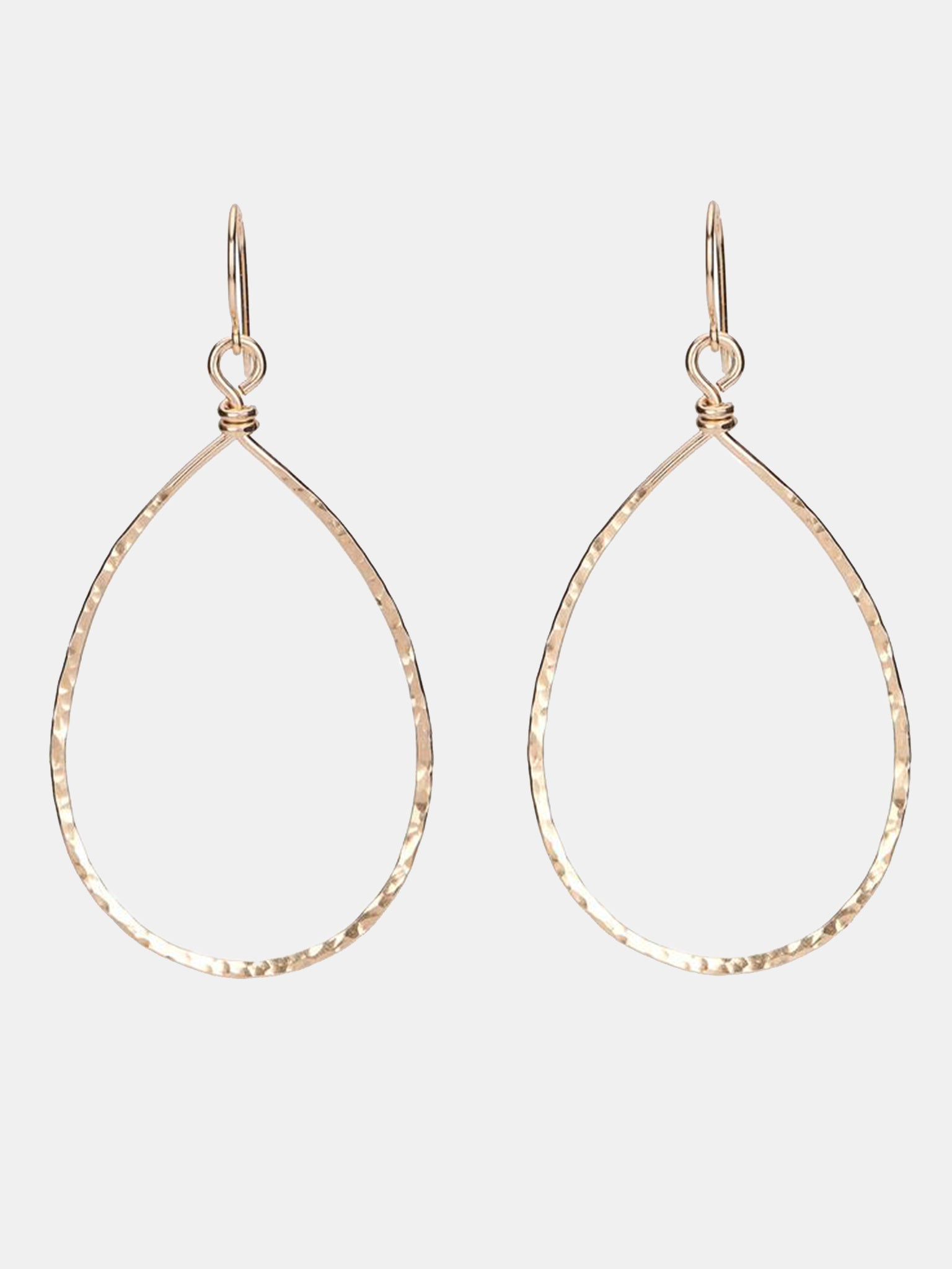 S. Bell Hammered Tears Earring - Saint Bernard