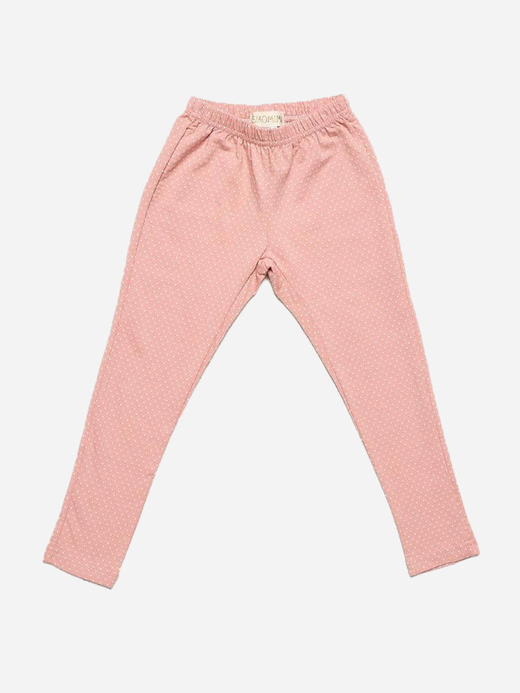 Siaomimi Little Girls' Dot Legging - Saint Bernard