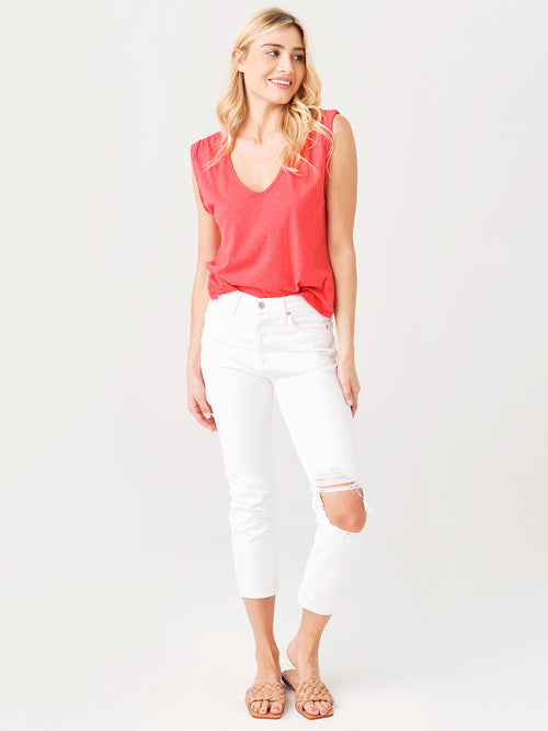 Velvet Women's Jayden Cotton Slub Scoop Neck Tee