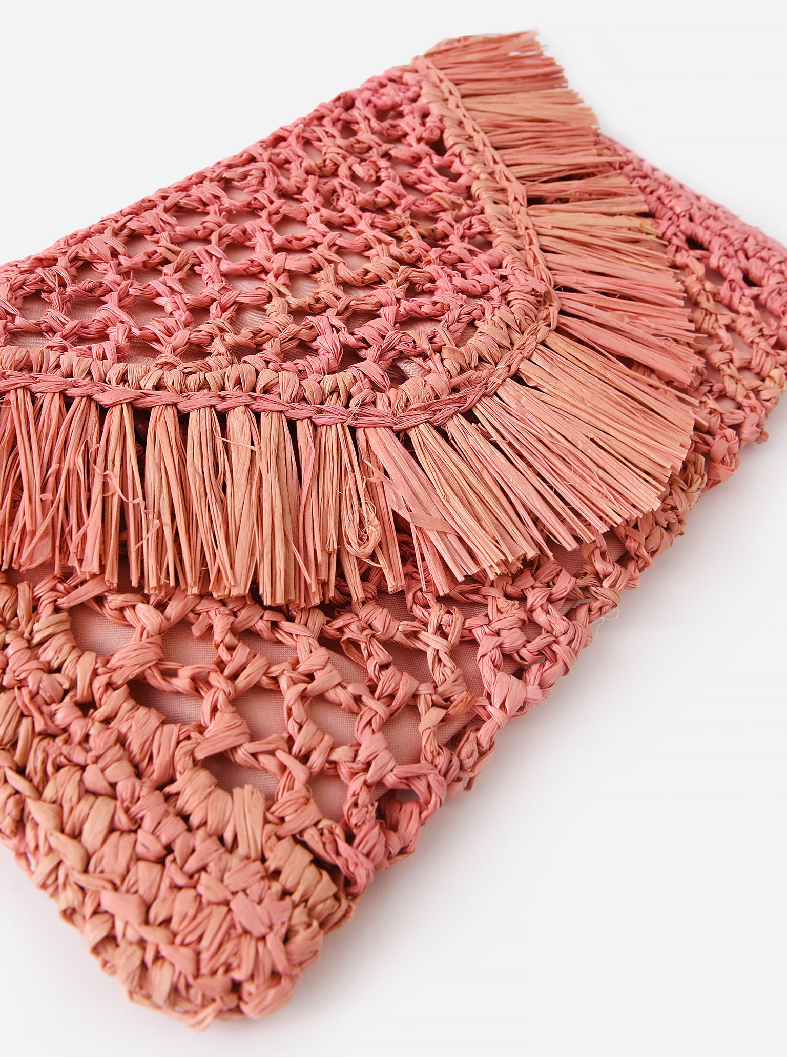 BTB Women's Jayden Raffia Clutch - Saint Bernard