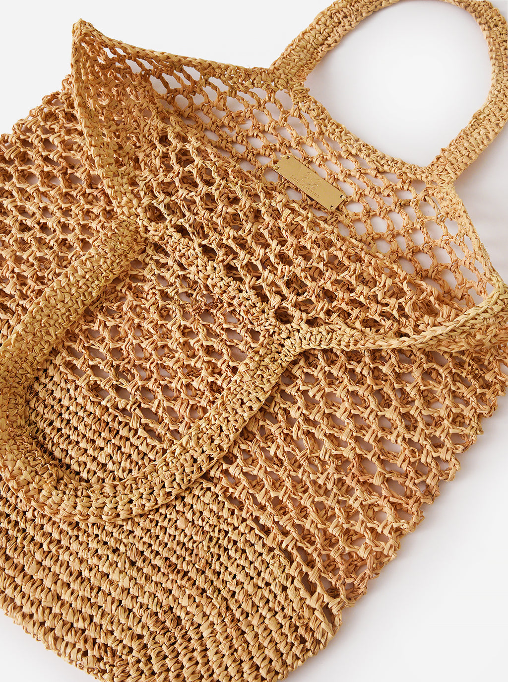 BTB Women's Jayden Market Raffia Tote - Saint Bernard