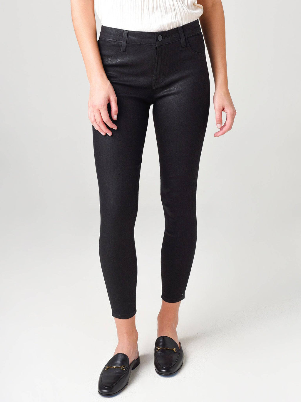 J Brand Women's Alana High Rise Cropped Skinny Jean - Saint Bernard