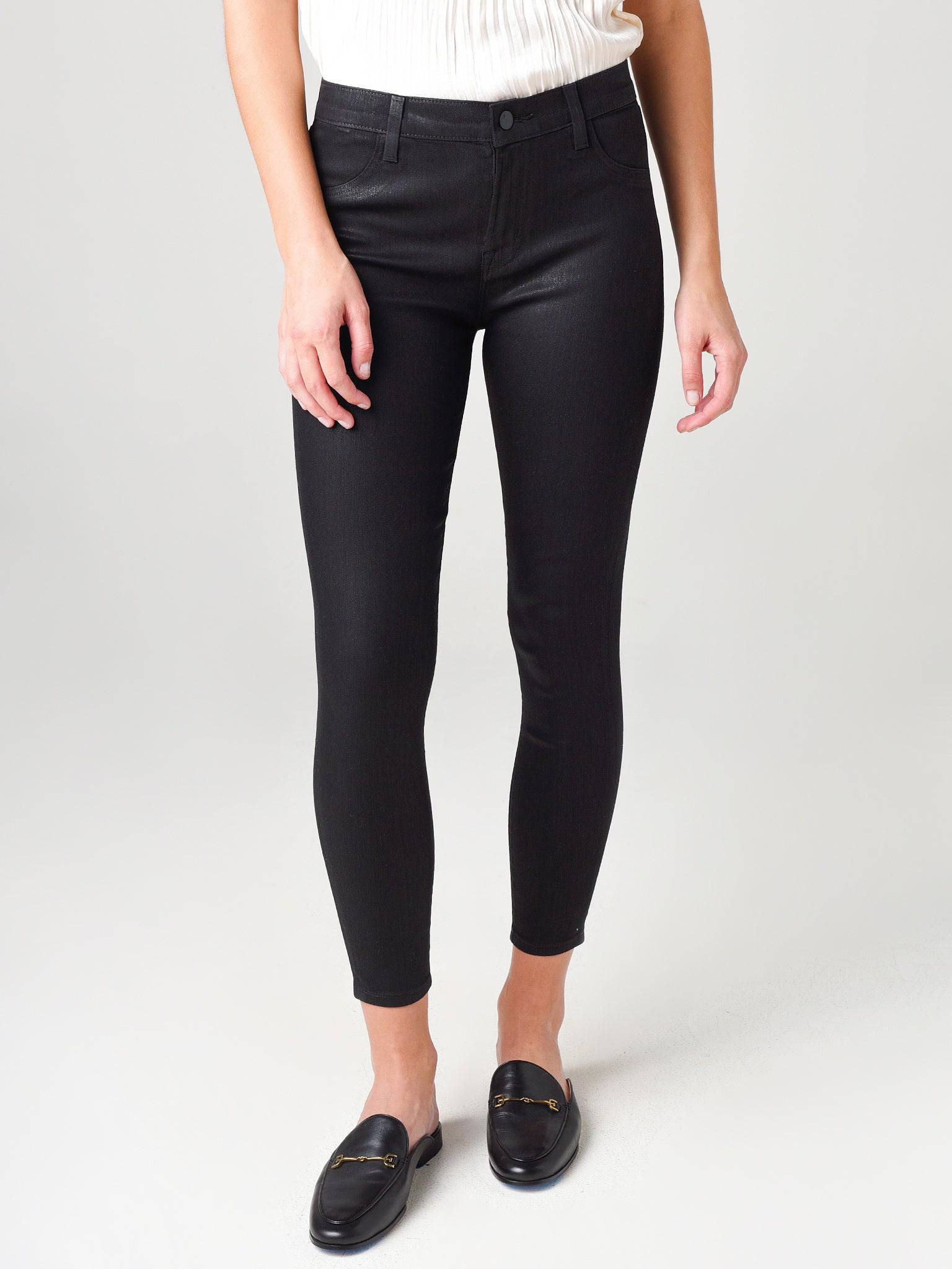 J Brand Women's Alana High Rise Cropped Skinny Jean - Saint Bernard